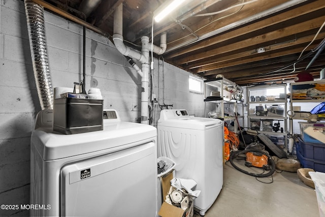 113 Darien Rd, Howell, NJ 07731 - laundry area with separate washer and dryer