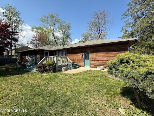 82 Bonita Rd, Waretown, NJ 08758 - back of house with a lawn