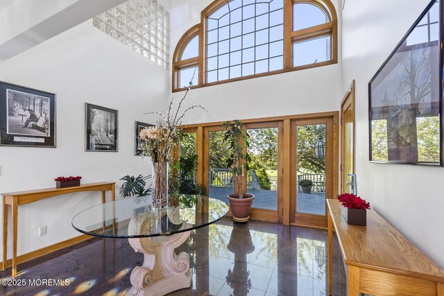 18 Schoolhouse Rd, Cream Ridge, NJ 08514 - dining room with a towering ceiling