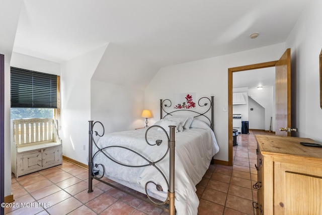 18 Schoolhouse Rd, Cream Ridge, NJ 08514 - bedroom featuring vaulted ceiling and tile patterned flooring