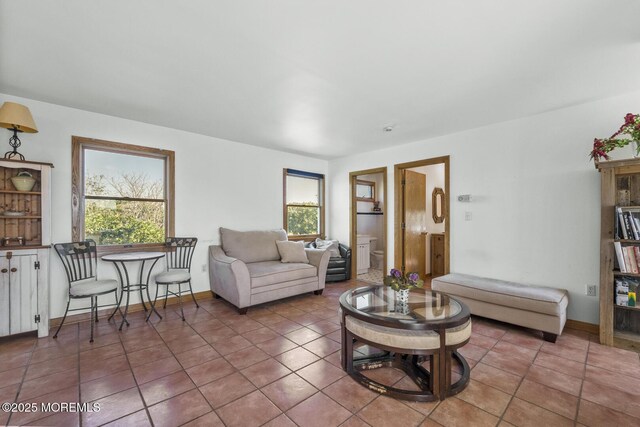 18 Schoolhouse Rd, Cream Ridge, NJ 08514 - tiled living room with baseboards