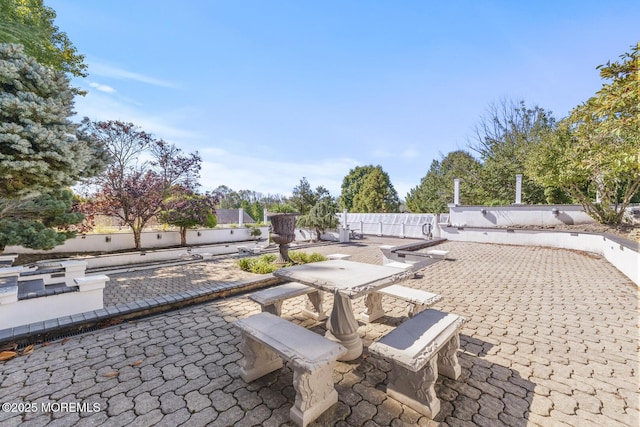 18 Schoolhouse Rd, Cream Ridge, NJ 08514 - view of patio featuring a fenced backyard and outdoor dining space