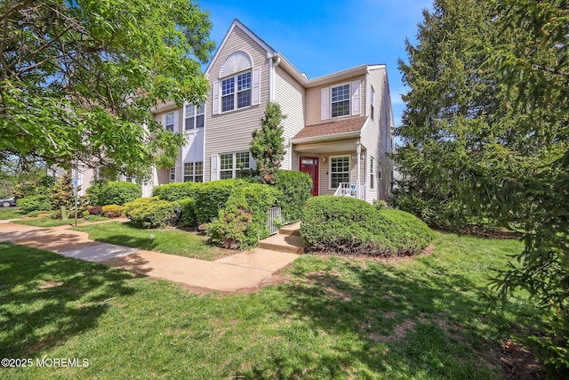 604 Gaitway Ct, Freehold, NJ 07728 - view of front of property with a front lawn