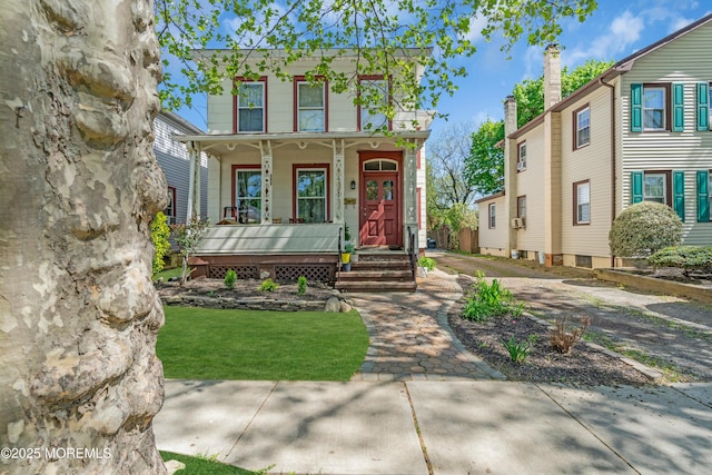 24 Monmouth Ave, Freehold, NJ 07728 - italianate-style house with covered porch