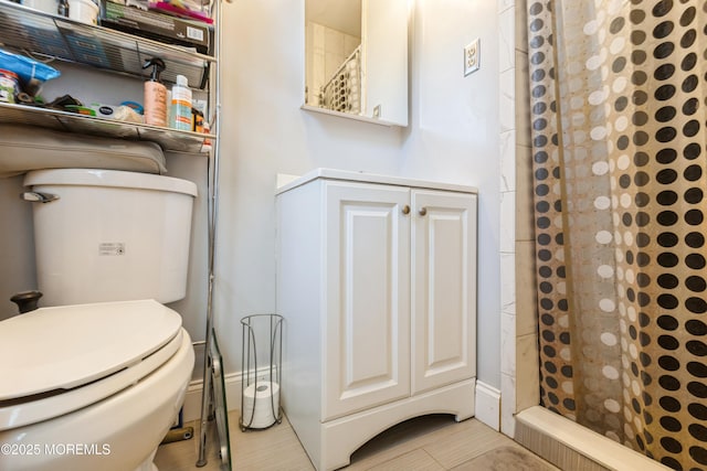 303 Savannah Rd, Toms River, NJ 08757 - bathroom featuring a stall shower and toilet