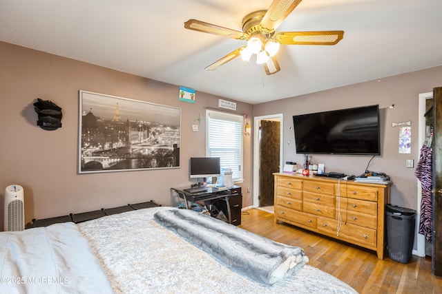 303 Savannah Rd, Toms River, NJ 08757 - bedroom with ceiling fan and light wood-type flooring