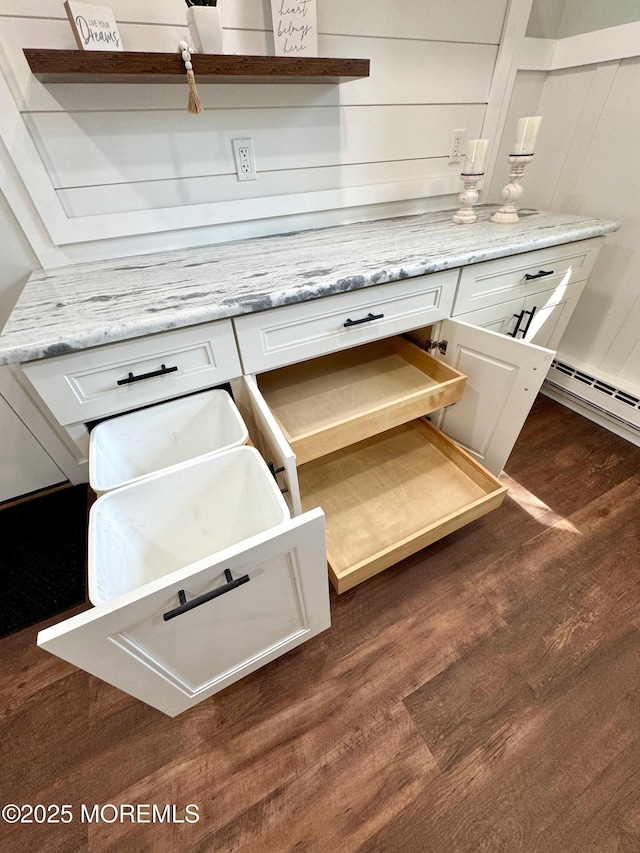 details with wood finished floors
