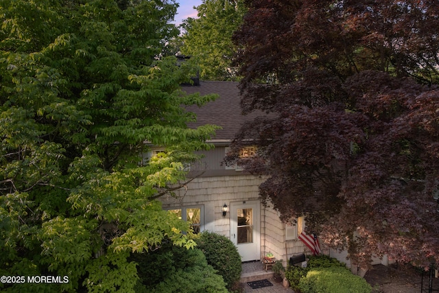 view of subject property
