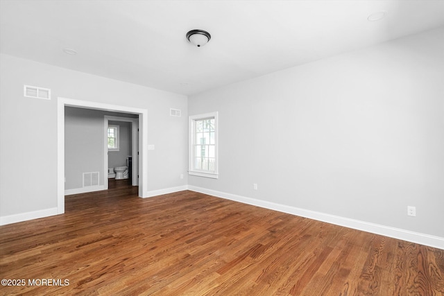 440 Ellisdale Rd, Chesterfield, NJ 08515 - spare room featuring baseboards, visible vents, and wood finished floors