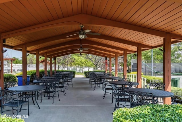 21 Edgeworth Cir, Manchester, NJ 08759 - view of community with fence and outdoor dining space