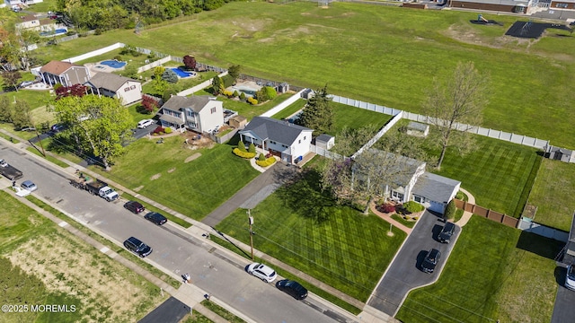 birds eye view of property featuring a residential view
