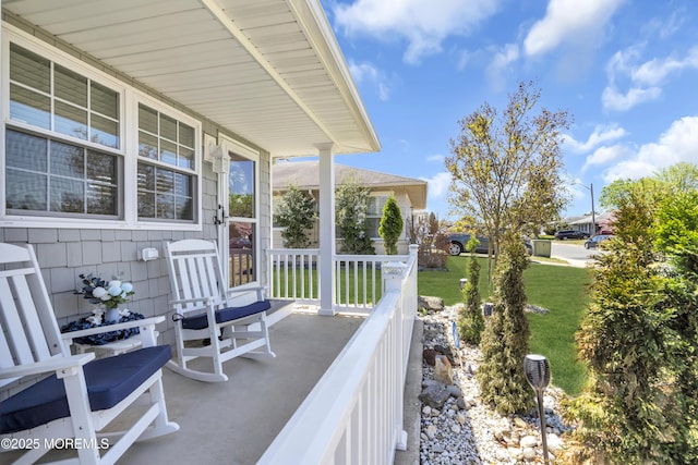 view of patio / terrace featuring a porch