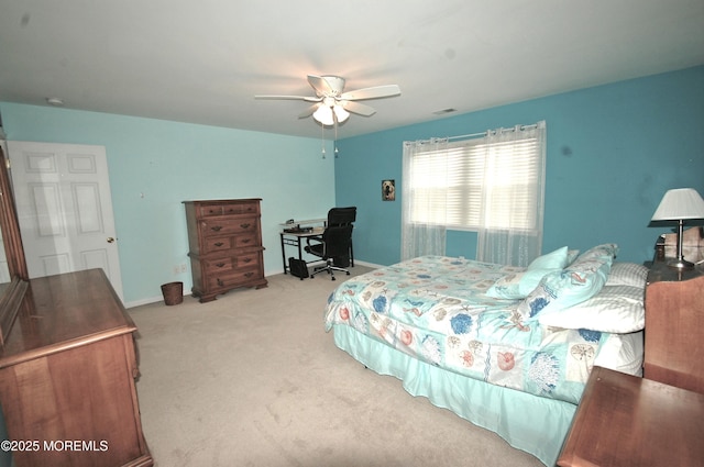 711 Edmunds Ave, Union Beach, NJ 07735 - carpeted bedroom featuring baseboards and ceiling fan