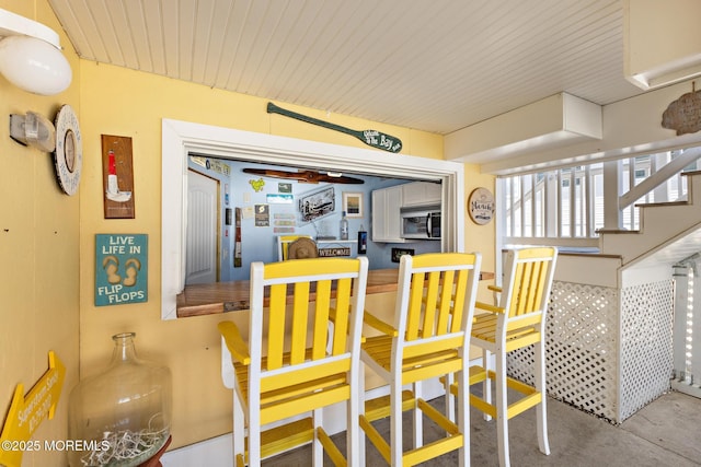 305 W 18th St, Ship Bottom, NJ 08008 - dining room with stairway