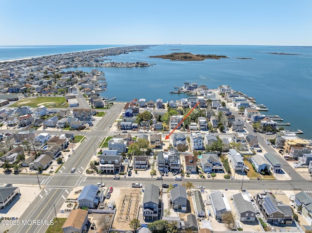 305 W 18th St, Ship Bottom, NJ 08008 - aerial view of residential area featuring a nearby body of water