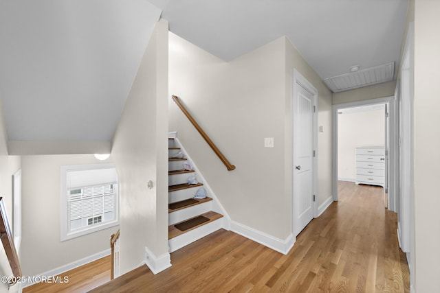 305 W 18th St, Ship Bottom, NJ 08008 - stairs with wood finished floors and baseboards