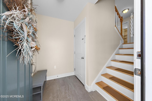 305 W 18th St, Ship Bottom, NJ 08008 - entrance foyer featuring stairway and baseboards