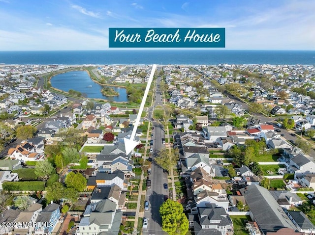 5121/2 8th Ave, Belmar, NJ 07719 - aerial view of property's location with a nearby body of water and nearby suburban area