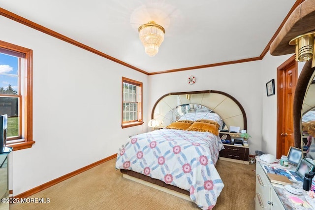 8 Tiberon Dr, Holmdel, NJ 07733 - carpeted bedroom with ornamental molding and baseboards