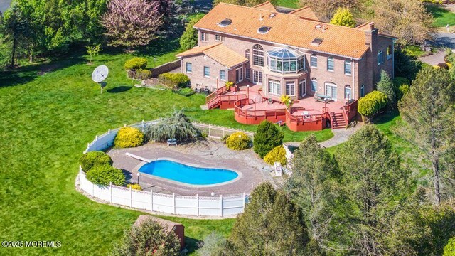 8 Tiberon Dr, Holmdel, NJ 07733 - aerial view