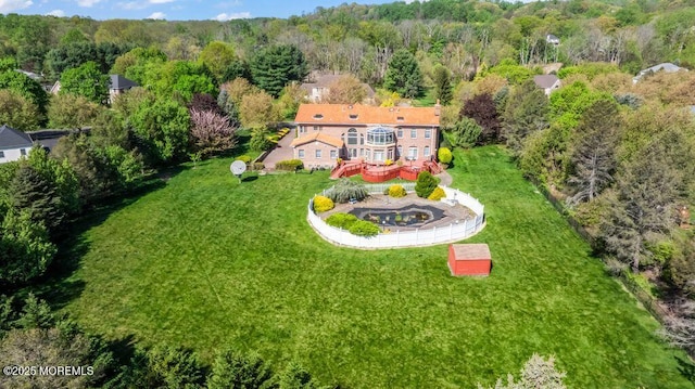 8 Tiberon Dr, Holmdel, NJ 07733 - drone / aerial view with a view of trees