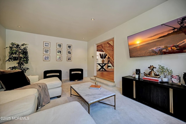 15 Evan Dr, Morganville, NJ 07751 - living area with carpet and baseboards