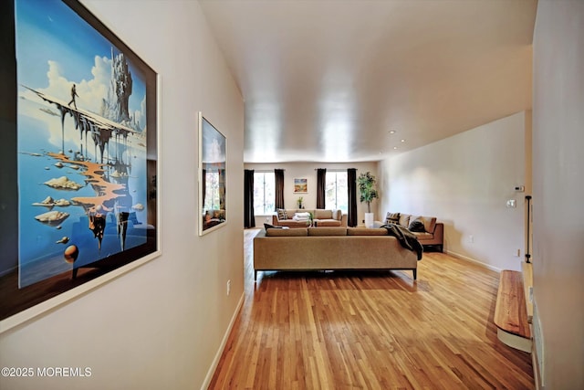 15 Evan Dr, Morganville, NJ 07751 - living area with wood-type flooring and baseboards