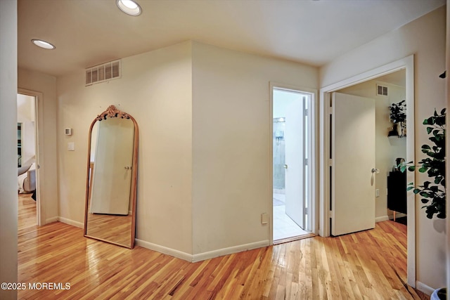 15 Evan Dr, Morganville, NJ 07751 - corridor with light wood-type flooring, baseboards, and recessed lighting