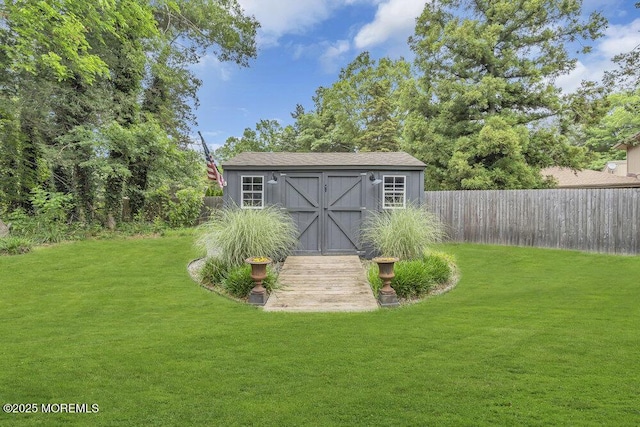 1570 Beaver Hollow Dr, Toms River, NJ 08755 - view of shed with a fenced backyard