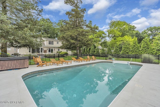 1570 Beaver Hollow Dr, Toms River, NJ 08755 - view of swimming pool featuring fence, a fenced in pool, and a patio area