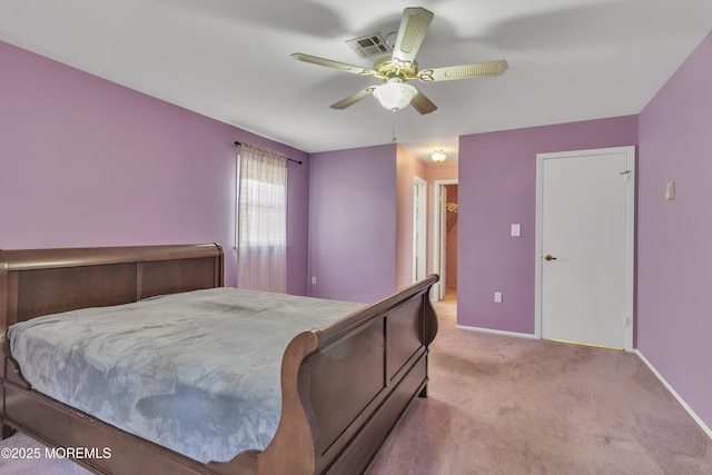 3 Tudor Ct, Brick, NJ 08723 - carpeted bedroom with visible vents, baseboards, ceiling fan, and a spacious closet