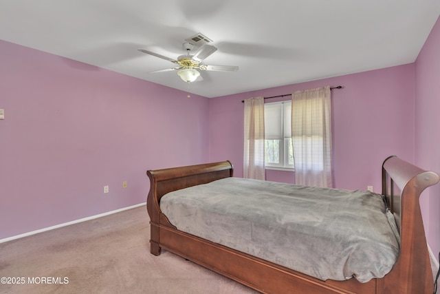 3 Tudor Ct, Brick, NJ 08723 - carpeted bedroom featuring baseboards, a ceiling fan, and visible vents