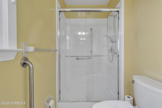 3 Tudor Ct, Brick, NJ 08723 - bathroom with a stall shower and toilet