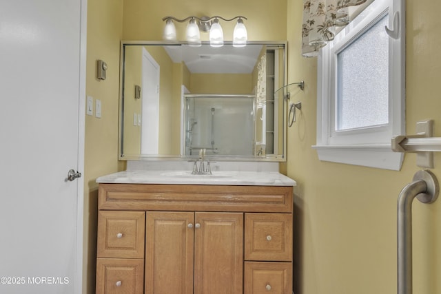 3 Tudor Ct, Brick, NJ 08723 - bathroom with vanity and a stall shower