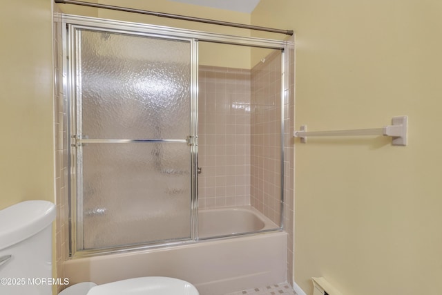 3 Tudor Ct, Brick, NJ 08723 - full bathroom featuring bath / shower combo with glass door and toilet