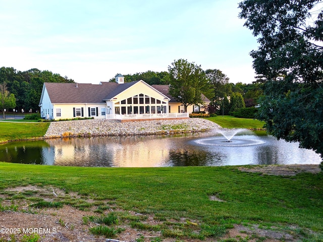 view of water feature