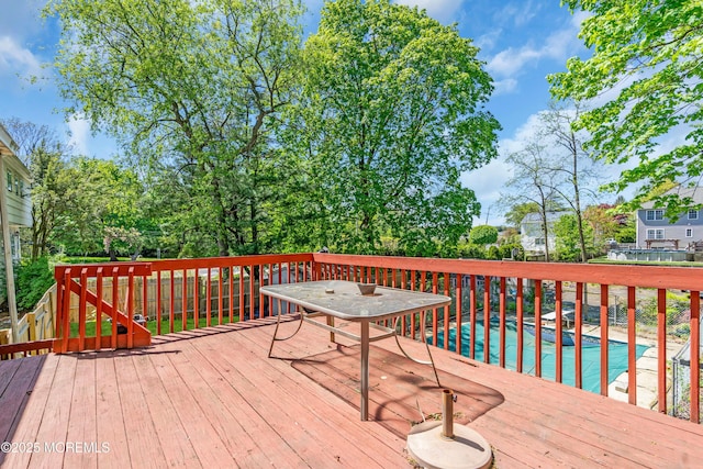 125 W Main St, Freehold, NJ 07728 - deck with a pool