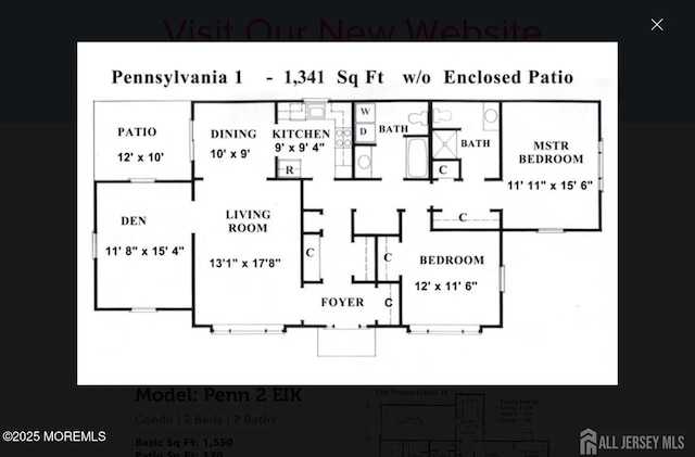 655 Yale Way Unit A, Monroe, NJ 08831 - floor plan / room layout