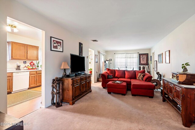 8 Constable St, Brick, NJ 08724 - living room with visible vents and light carpet
