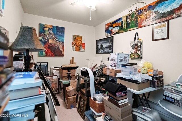 8 Constable St, Brick, NJ 08724 - carpeted home office with ceiling fan