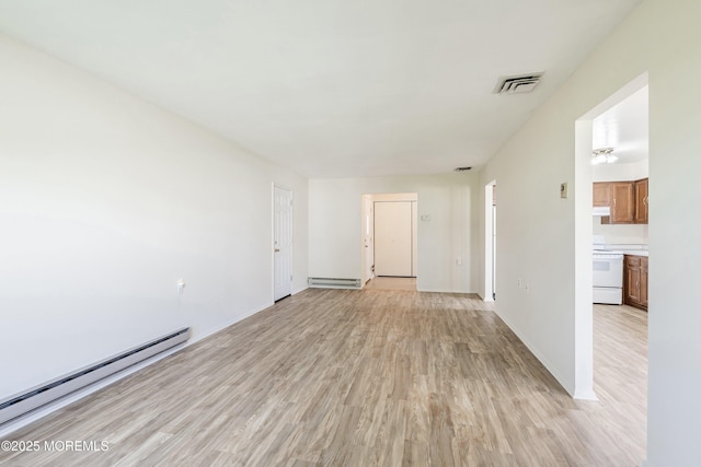 8 Constable St, Brick, NJ 08724 - spare room with light wood-style flooring and a baseboard heating unit