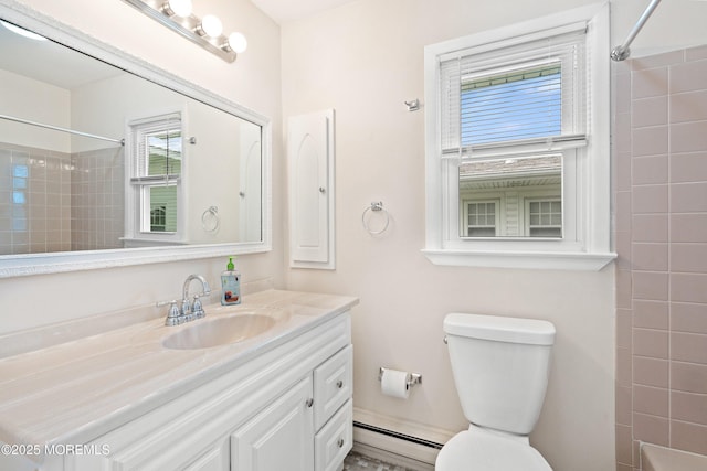8 Constable St, Brick, NJ 08724 - full bath with vanity and baseboard heating