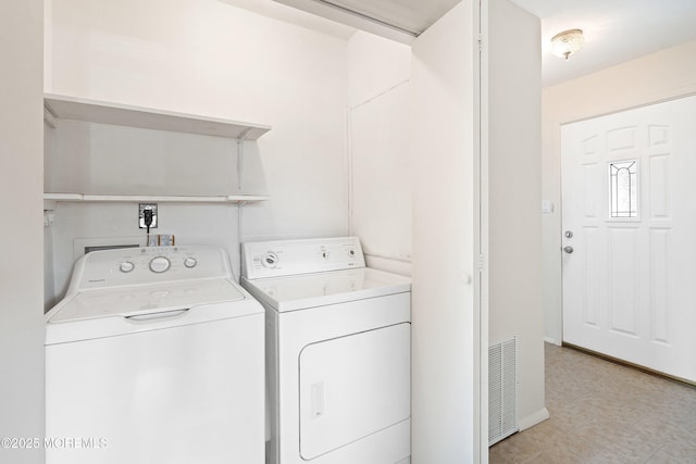8 Constable St, Brick, NJ 08724 - laundry area featuring separate washer and dryer