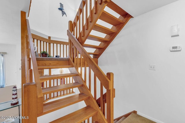 view of stairway