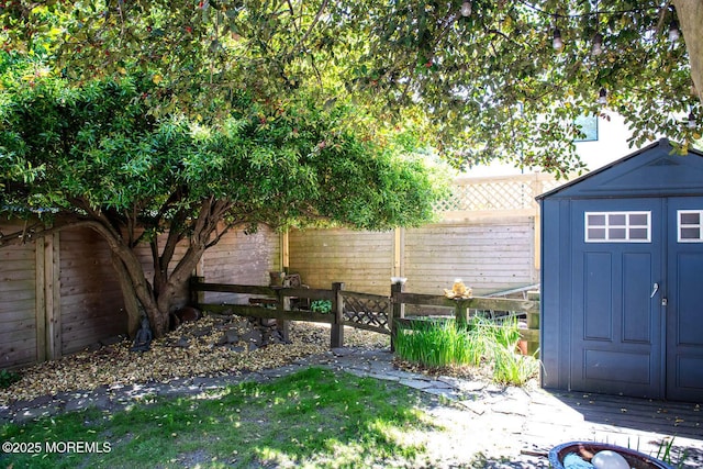 exterior space featuring a fenced backyard