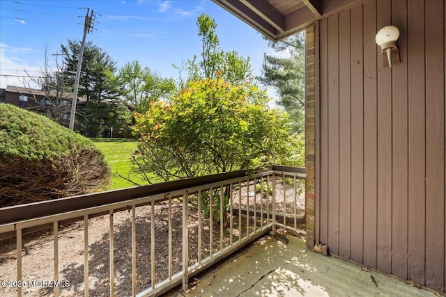 view of balcony