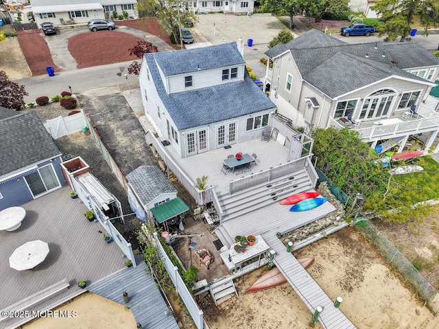 bird's eye view featuring a residential view