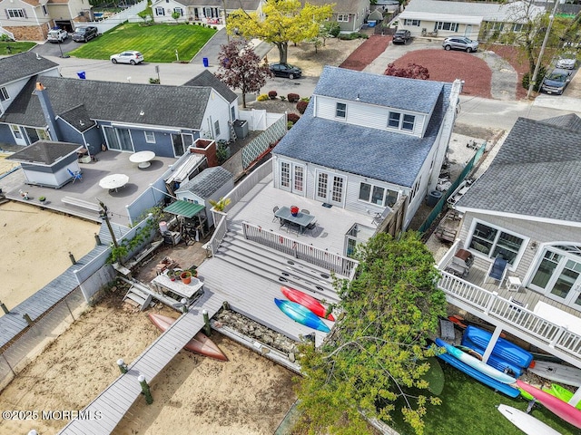 bird's eye view featuring a residential view