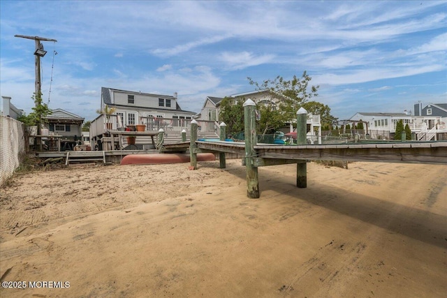 surrounding community featuring a wooden deck