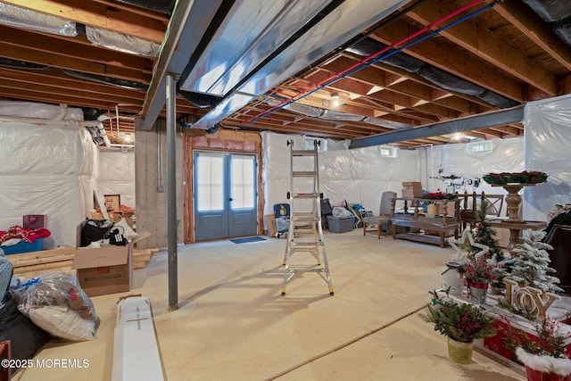 view of basement